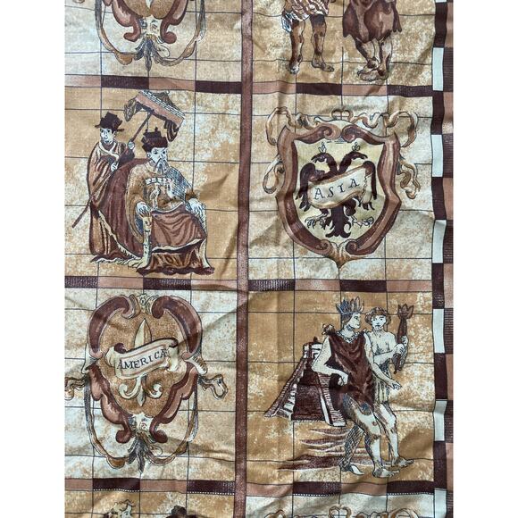 Brunschwig & Fils "Cartography"  fabric toile vintage swatch 31” x 54” - Picture 2 of 6